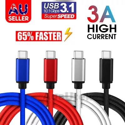 2X Fast Charging USB Type C 3.1 Data Cable For Samsung S8 S9 S10 S20 S21 Ultra • $9.95