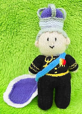 £2.99 • Buy KNITTING PATTERN - Royal Family King Charles III 25 Cms Soft Plush Toy
