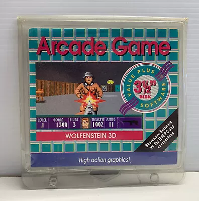 $299.99 • Buy Wolfenstein 3D 3.5 Floppy Disk Game 1992  Arcade Game (Original Packaging)