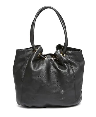 Michael Kors Womens Black Ring Leather Tassel Tote B3234 • $261