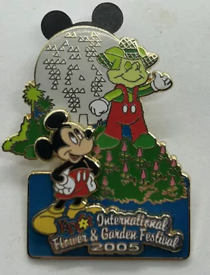 $4.99 • Buy Epcot Flower & Garden Festival 2005 Mickey Mouse Passholder LE 3000 Disney Pin