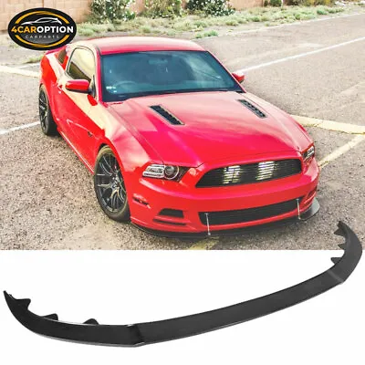 Fits 13-14 Ford Mustang GT Style Front Bumper Lip Spoiler Splitter PU • $64.99