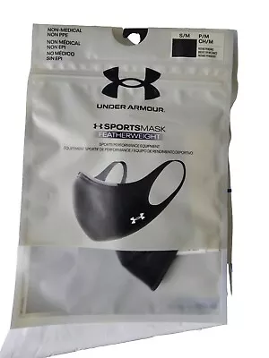 UNDER ARMOR UA Sports Mask 1pc Featherweight Black Color Unisex LATEST MODEL S/M • $8.99