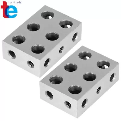 MATCHED PAIRS ULTRA PRECISION 1-2-3 123 BLOCK Set 11 HOLES 0.0001  • $20.52