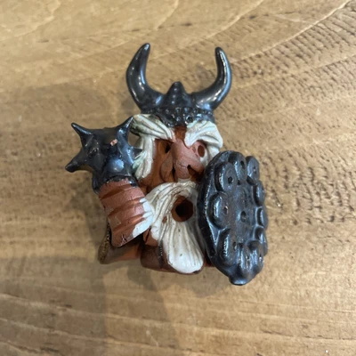 Mini Viking Clay Statue Ornament • £2.50