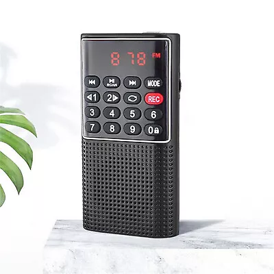 FM USB SD Card Speaker PortabJf Rechargeable Mini Digital Radio MP3 Music Player • $17.28