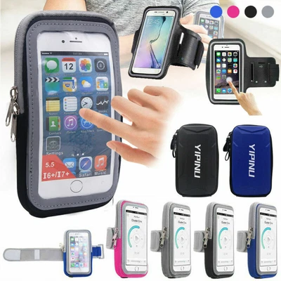 $12.99 • Buy Armband Case Sports Gym Running Jogging Exercise Arm Band Phone Holder Key Bag