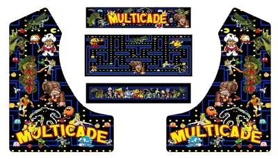 Multicade Bartop Arcade  Cabinet Graphics Marquee Cpo Button Panel • $54.99