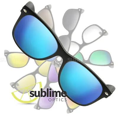 POLARIZED Metallic Blue Replacement Lenses For Ray Ban RB2132 New Wayfarer 52mm • $25.95