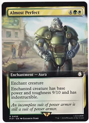 MTG Errors - Miscut - Fallout - EXTENDED ART - Almost Perfect • $5.99