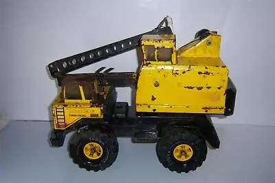 Tonka Mighty Crane Turbo Diesel 1980's Press Steel Parts-Restore 18   Long • $5.50