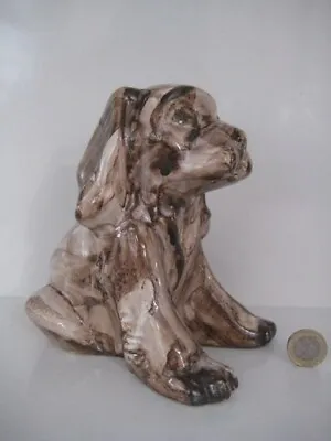 David Sharp Rye Studio Art Pottery Mid Century Modern Puppy Dog Sitting Rare • £24.99