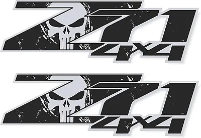 Z71 Black Decals 4x4 Chevy Silverado Truck Stickers Emblem (Black + Silver) • $14.99