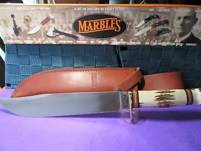 Marbles USA Stag Trailmaker. Gladstone MI.  Mint In The Box With Sheath. • $474.49