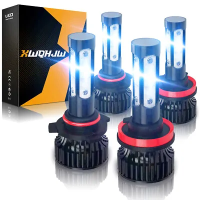 XWQHJW 9005+H11 LED Headlight Combo High Low Beam Bulbs Super White Bright Lamps • $28.49