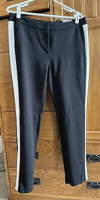 $29.99 • Buy Chico’s Ultimate Fit Black White Ecru Color Block Ankle Pants Size 1.5 Or 10