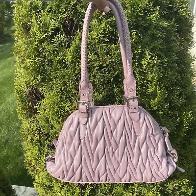 Paolo Masi Trapeze Tote Bag Y2K Vintage Soft Pleated Lilac Leather Medium  • $350