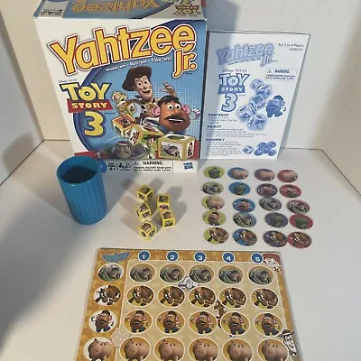 Yahtzee Jr. Toy Story 3 Edition Disney Pixar Hasbro Board Game Complete! • $11.19