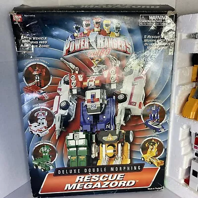 Power Rangers Turbo Deluxe Double Morphing Rescue Megazord In Box • $199.36