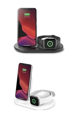 $79.99 • Buy Belkin Boostcharge 3-In-1 Wireless Charging Dock IPhone/Apple/ AirPod/ Watch #5