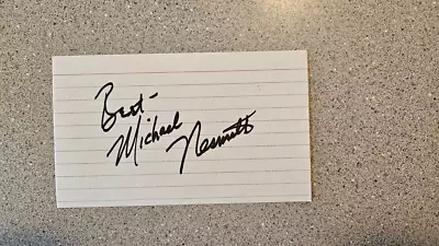 MICHAEL NESMITH SIGNED 3x5 INDEX CARD AUTOGRAPH - THE MONKEES • $49.99