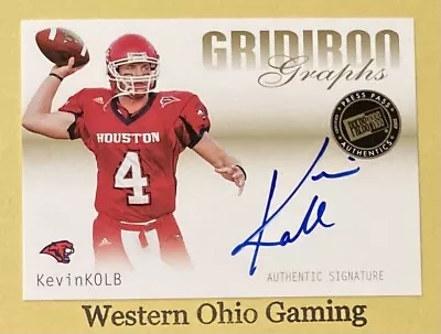 2007 Press Pass SE Kevin Kolb #GG-KK Gridiron Graphs Authentic Rookie Autograph • $4.89