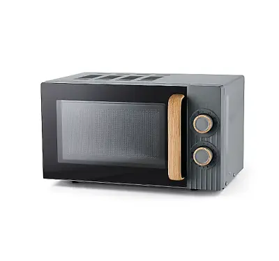 George Home GMM201WG-21 700w Manual Microwave Oven Scandi Collection 17L Grey • £49.99