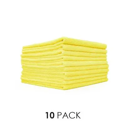 The Rag Company 51616-E-300-YEL 16x16 EDGELESS Microfiber Towel Yellow 10 PACK • $19.58