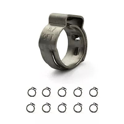 Oetiker Stainless Single Ear Clamps - Stepless - 7 - 8.7mm - 10 Pack • $21.95