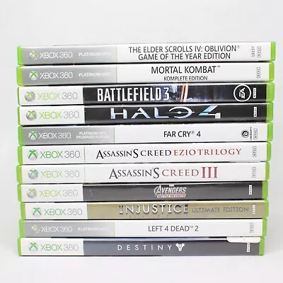 Xbox 360 Used Video Game Lot Of 11 GOOD Xbox 360 Variety Action • $39.99
