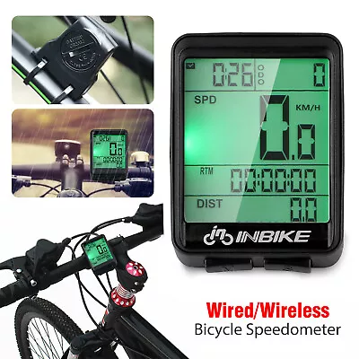 Waterproof Wireless Bicycle Bike Cycle LCD Digital Computer Speedometer Odometer • $15.48