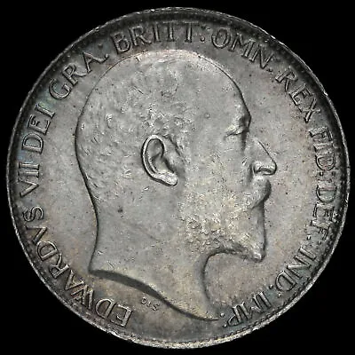 1902 Edward VII Silver Sixpence A/UNC • £65
