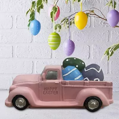 Easter Truck With Eggs Easter Vintage Truck Decor For Shelf Home Centerpiece • $48.88