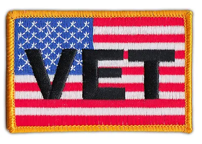 Motorcycle Biker Jacket/Vest Patch - United States Flag USA (Military Vet Flag) • $7.49