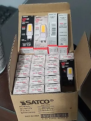 Satco G9 LED Bulb 4 Watt 120V T4 JCD 2-Pin 5000K Dimmable Daylight White (Each) • $8.99