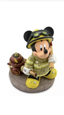 NEW! Disney Parks Mickey Mouse Fireman Firefighter Figure / Figurine / Statue • $299.99