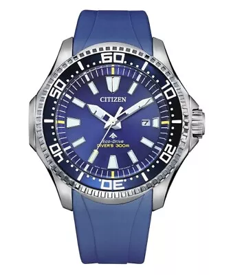 Citizen Promaster 47mm 300m WR Divers Watch Eco-Drive Solar BN0080-05L - Silver • £128