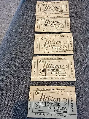 Vintage Victrola Phonograph Record Player Needles Nelson  Full Tone 1 Pack • $5