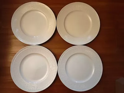 4x Mikasa Italian Countryside Dinner Plates 11  DD900 White • $50