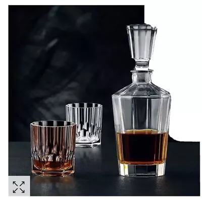 Riedel Nachtmann Facette Whiskey Decanter 3 Piece Set H1168 • $126.75