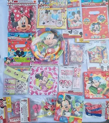 Mickey Mouse Club House Party Decorations. Mickey Donald Goofy Plates Cups Games • £1