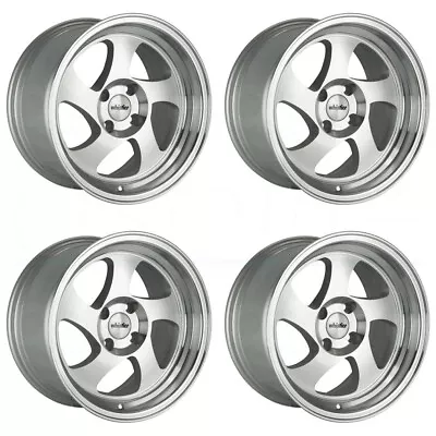 17x9 Whistler KR1 5x100 25 Machined Silver Wheels Rims Set(4) 73.1 • $685.71