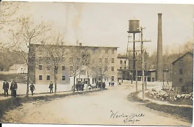 1911 RPPC Of A Woolen Mill Buildings And Workers – Saugus Massachusetts • $30.80