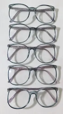 Vintage 5 Pc. Lot ELITE OPTICAL Kingston Blue 56/21 P3 Eyeglass Frame NOS #H2 • $14.99