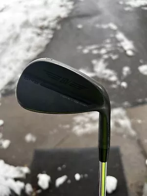 Titleist Vokey SM9 Jet Black F Grind 50* Gap Wedge Very Good Bent To 48 • $99.99