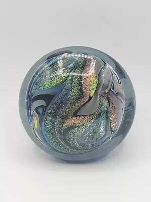 Vintage Rollin Karg Dichroic Art Glass Paperweight  Sculpture • $75.90