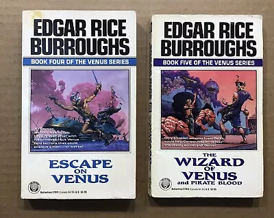 Edgar Rice Burroughs ~ Del Rey Books ~ Escape On Venus & The Wizard Of Venus • $6.95