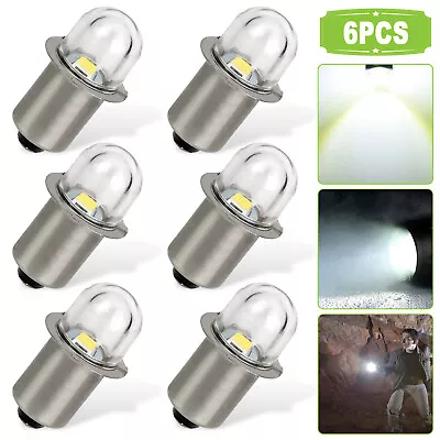 6Pcs P13.5S LED Flashlight Torch Lamp Upgrade Light Bulbs 3V White Super Bright • $9.48