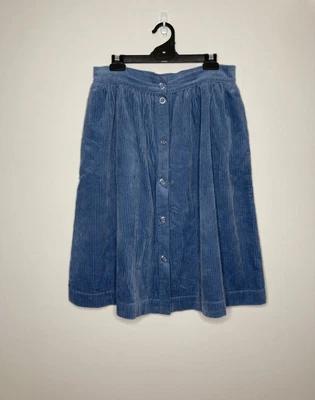 $69.95 • Buy Gorman Blue Romi Corduroy Skirt Size 14 Knee Length