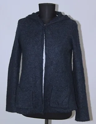 MARC O'POLO Womens Blue Hoodie Cardigan Jumper Sweater Size S • £29.39